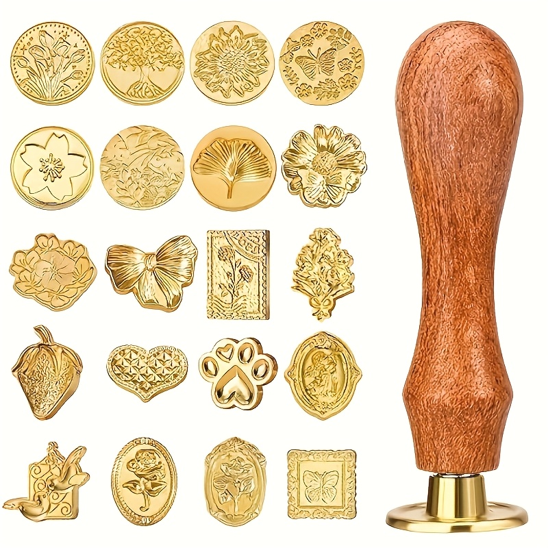 Wax Seal Stamp Set - Set di 21 timbri per ceralacca