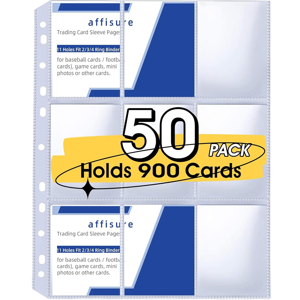 Card Index Box - Confezione da 50 Fogli Portacarte a