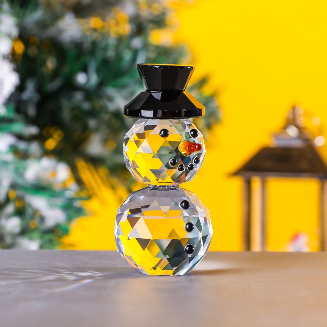 Figurine di pupazzo di neve co - Paper Weight Crystal recensione e prezzo